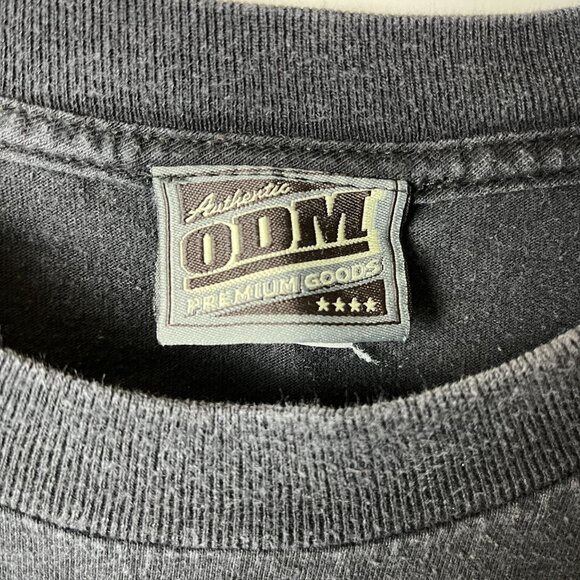 ODM Lion Graphic Tee T Shirt Vintage Y2K Large L Black Graphic - Picture 4 of 16